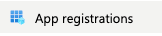 app registrations
