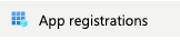 app registrations