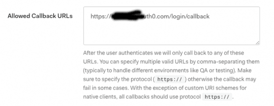 allow callback urls